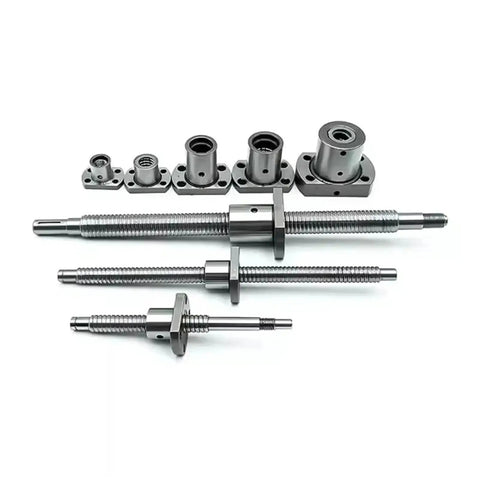 Miniature Ball Screw Kit For 3D Printers With Ball Nut 6mm 8mm 10mm Options 100mm 150mm 200mm Lengths SFK1002 displayed on table