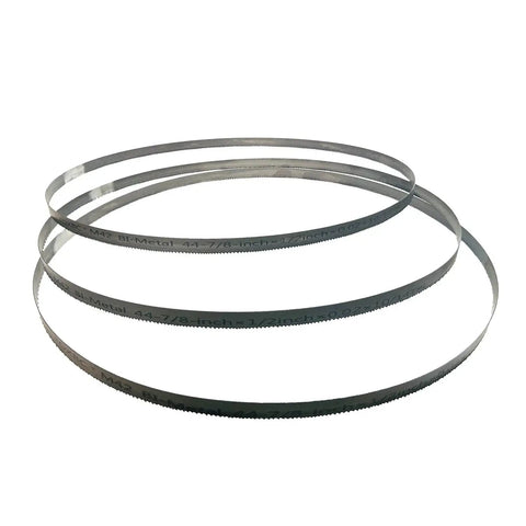 44-7/8 Inch Bandsaw Blades 1/2 Inch Wide 0.020 Inch Thick 10/14 TPI Portable Blades Three Pack, shown coiled