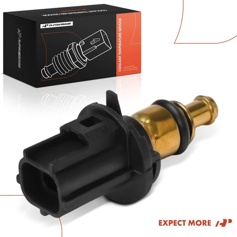 Engine Coolant Temperature Sensor 2 Pins Fits Jeep Grand Cherokee Wrangler Compass Patriot Dodge Avenger Chrysler Sebring Voyager Pacifica And Other 200 Series Models 2007 2024 with 2-pin connector and packaging