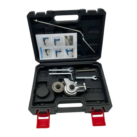 Double Head Sheet Metal Nibbler Drill Attachment For Iron And White Sheet Metal in Style B Plastic Box, open tool kit view