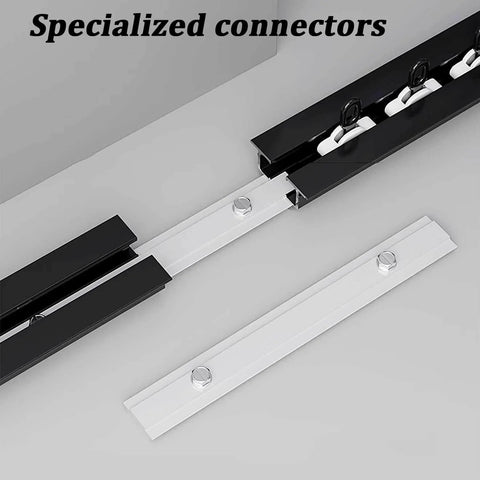 Hidden Ceiling Curtain Track System for Recessed Installations With Aluminum Alloy Rail And Smooth Pulley No Light Leakage