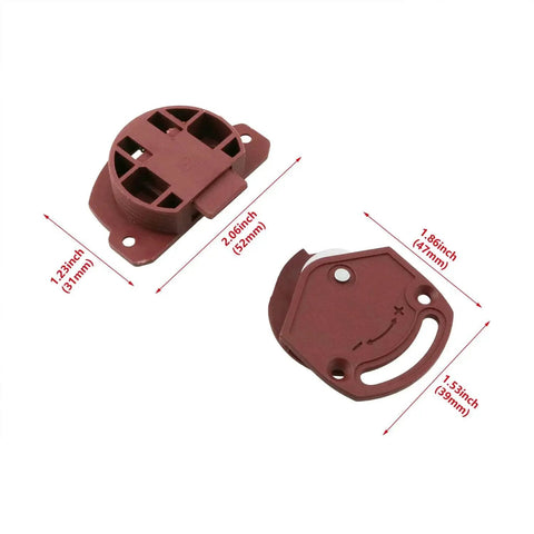 4 Sets Plastic Sliding Door Wheels for Wardrobes, Cabinets, and Drawers Brown Nylon Gliding Gears for Easy Furniture Doors