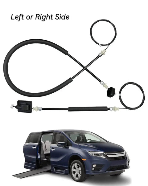 Left Or Right Side Power Sliding Door Cable Kit For Odyssey 2011 2012 2013 2014 2015 2016 2017 2018 2019 2020 Without Motor For Replacement 72546 TK8 A01 Stainless Steel Construction Durable And Reliable shown with minivan