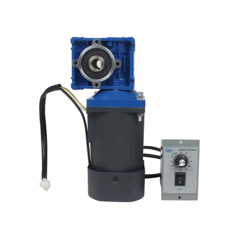 High Torque 120W Worm Gear Motor With 1 To 40 Reducer And Speed Governor Controller Adjustable Variable Gear Motor CW CCW 90 To 1600 RPM 110V AC 14mm Output Shaft NMRV30 Worm Gearbox 18 Nm Durable Alloy Build