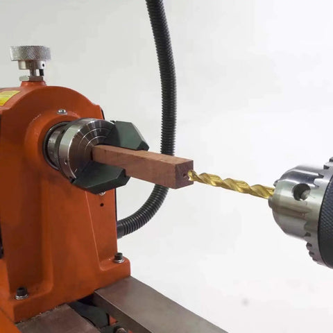 2 Inch 2 Jaw Pen Drilling Lathe Chuck with 1 Inch 8TPI Direct Thread clamping square material on wood lathe