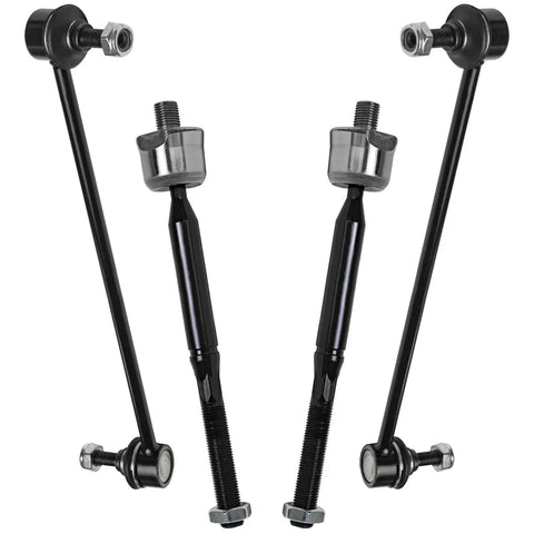 All In One Front End Replacement Kit For 2014 2018 Mazda 3 Sport Featuring Front Wheel Bearings Hubs Tie Rods Lower Ball Joints And Sway Bar End Links 10 Piece Set sway bar links and tie rods