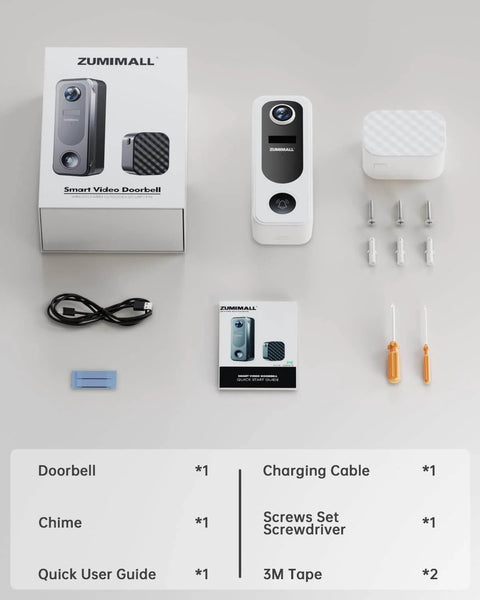 Wireless Doorbell Camera With 2K Video No Subscription Built In Chime Plug And Play 2 Way Audio AI Detection Unboxed