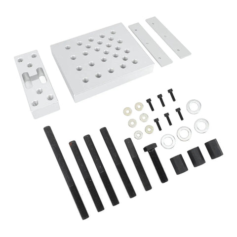 Drill Press Support Plate Set For 30 Ton Car Wheel Hub Bearing Bushing Repair And Installation Heavy Duty Adjustable Base Plate Tool