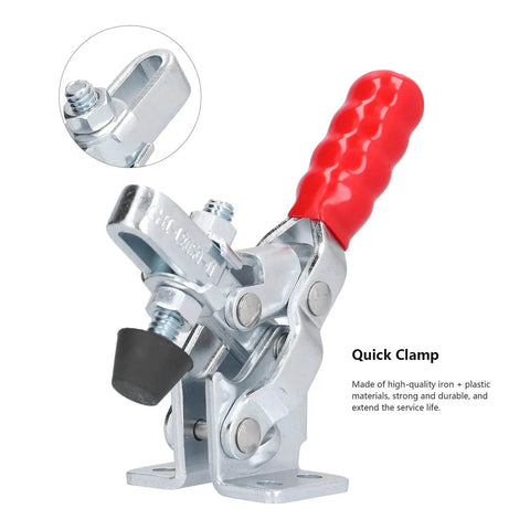 Heavy Duty Toggle Clamp With 330.7 Lb Holding Capacity, Quick Release Hold Down Clamp for woodworking jigs and fixtures