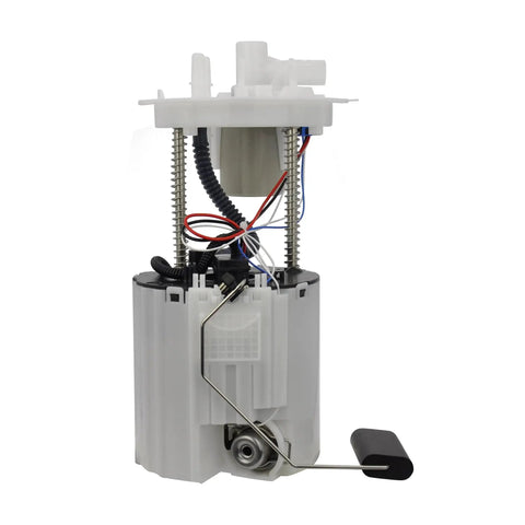 Fuel Pump Module Assembly For 2011 2016 Buick LaCrosse Regal Chevy Malibu Cadillac XTS With 2.4L 2.5L And 3.6L Engines Fitment Includes Interchange P77035M 13578374 SP6677M FG1736 in white casing with wires and connectors visible.