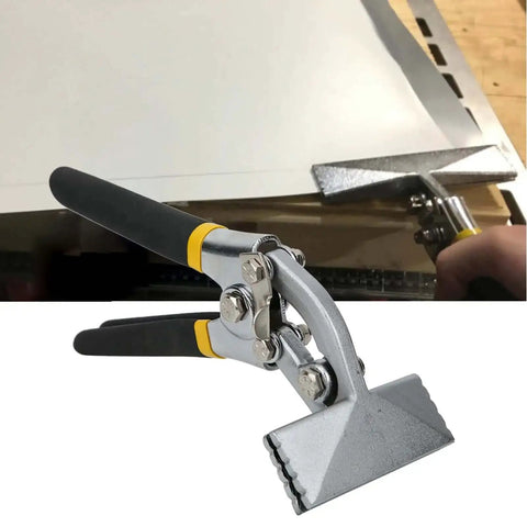 3 Inch Curved Sheet Metal Hand Seamer For Bending Flattening And Straightening Pro Grade Metalworking Pliers With Double Dipped Grips