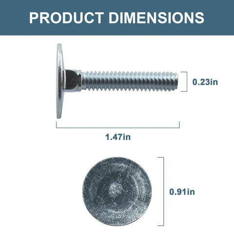 Flat countersunk zinc-plated steel screw, 1/4-20 x 1-1/2 in, 20 pieces, Amazon