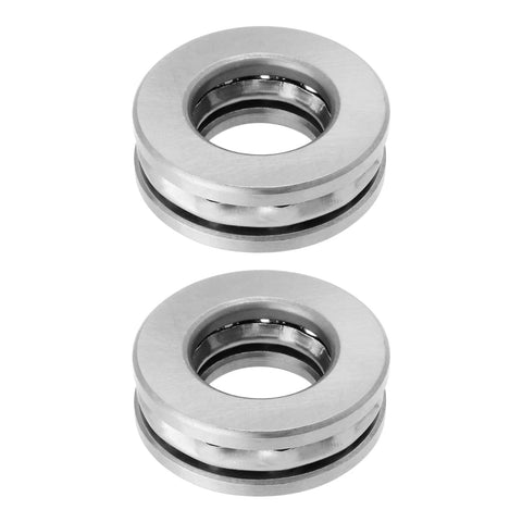 2 pcs 51203 thrust ball bearings with washers, 17mm bore, 35mm OD, 12mm thick