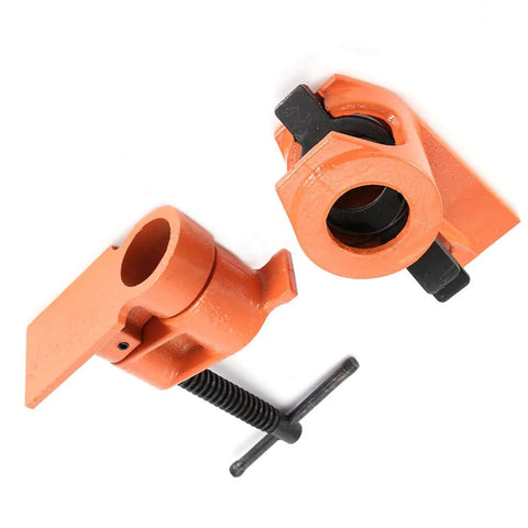 Beefy Heavy Duty Pipe Clamp Jaws 1 Inch Vise Fixture Set For Woodworking Cabinet Making And Box Building The Go To Tool Kit For Gluing And Drilling Projects