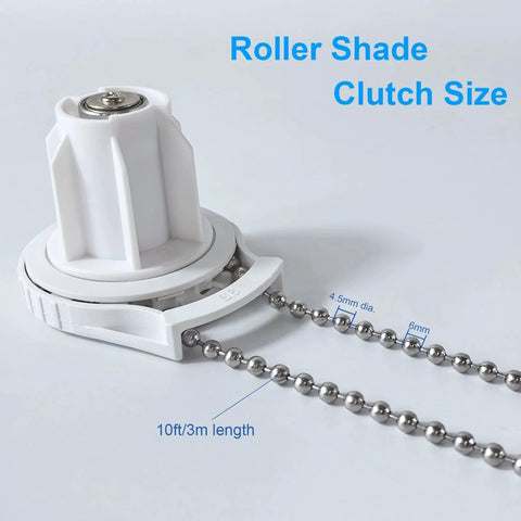 Replacement Roller Shade Clutch Kit For One And Half Inch Tube 38mm With 4.5mm Stainless Bead Chain And Five Connectors