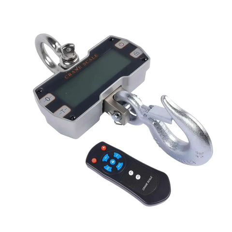 Orange Digital Crane Scale 2000kg 4400lb With Remote Hanging Scale, Heavy Duty 2 Ton Industrial Crane Scale For Home Farm Factory