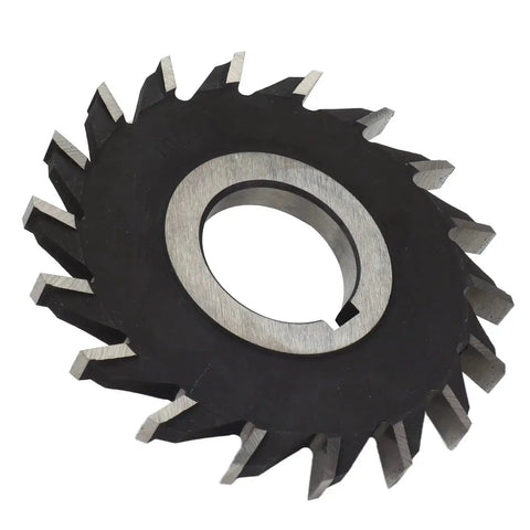 18 Teeth Milling Cutter High Speed Steel Face Mill Disc For Plane Processing 100mm Diameter on white background