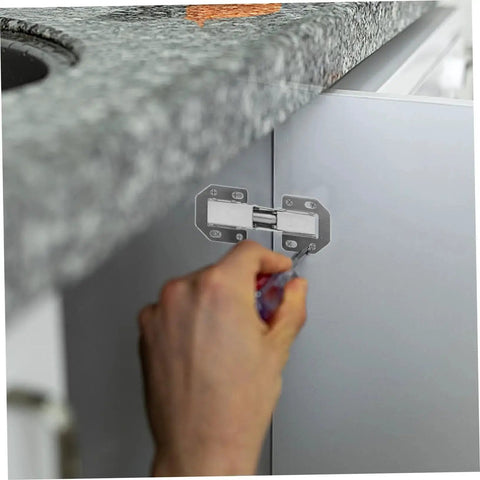 Installing Wardrobe Hinge Repair Kit With High Load Bearing Capacity And Symmetrical Design For Kitchen Cabinet Doors