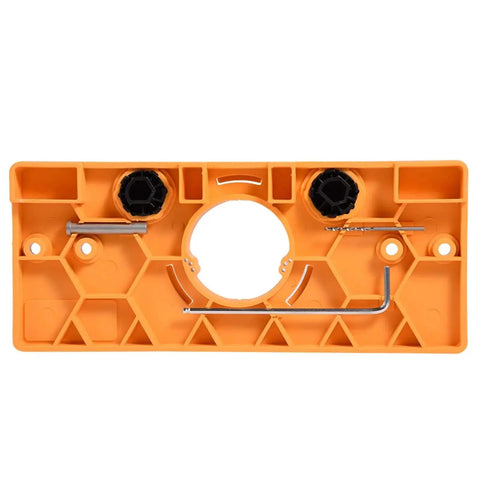 Durable 35mm Concealed Hinge Jig and Boring Hole Drill Guide Set for Woodworking Built From Engineering Plastic