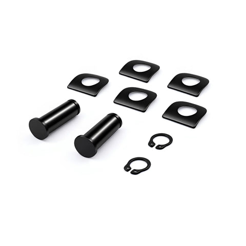 4 Pack Footpeg Mount Pins Kit with Washers and Retaining Clips for Harley Touring Dyna Sportster Softail, front view