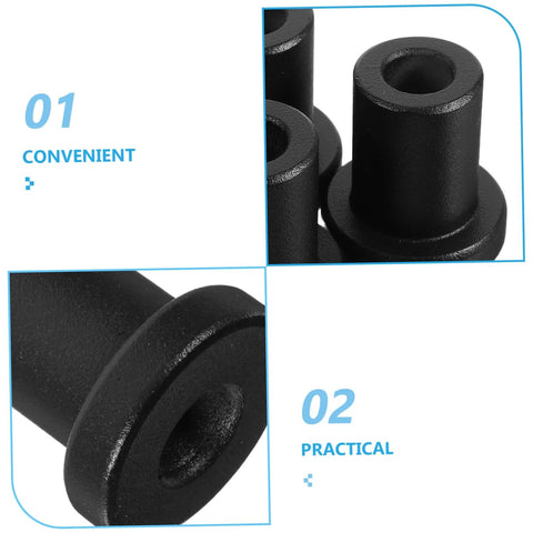 Heavy Duty Carbon Steel Barn Door Clamps And Sliding Door Replacement Spacers Set close-up, showing detailed texture and design