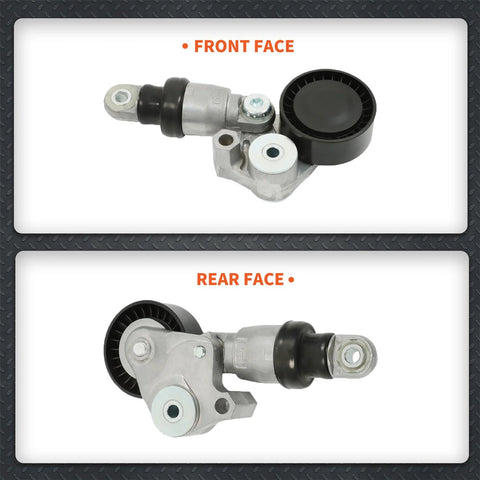 Front and rear view of Mazda Timing Belt Tensioner and Bearing Pulley Kit for Mazda 3 6 CX 3 CX 5 2011 2017 2.0L 2.5L