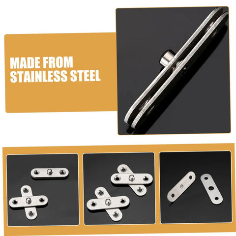Heavy Duty Stainless Steel Pivot Hinges For Invisible Doors And Hidden Swivel Hinge, 10 Pcs for bookcases and furniture