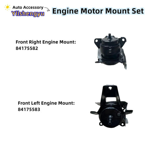 Front view 3 Piece Engine Mount Kit For GM Trucks And SUVs 2015 To 2020 Fits Escalade Silverado 1500 Yukon XL Yukon 4WD