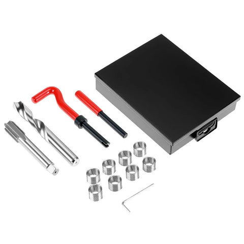 Stainless Steel M14x1.5 Thread Inserts Kit 12 Piece Set For Female Thread Repair And Quick Conversion Converts Metric To Inch Threads