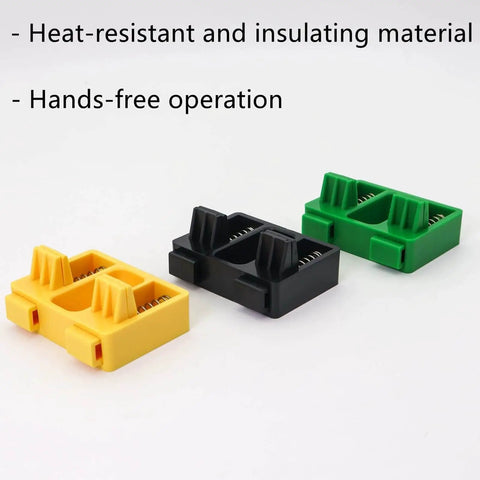 Hands Free Wire Soldering Holder for Welding Projects, Portable Soldering Fixture, three different colors, front view