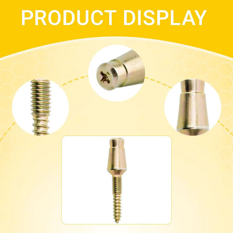 Door Hinge Security Screws 10 Pack For Anti Tamper Hinges And Pins, Reinforce Door Frames, galvanized steel, flush design