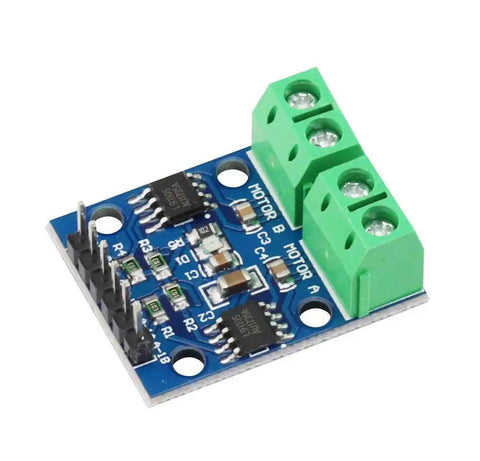 Three Pack L9110S DC Motor Drive Module H Bridge Controller Board, compact 28x21mm PCB with green terminal blocks
