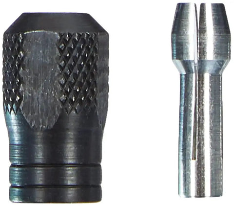 Collets Kit For Rotary Tools With Four Collets And One Collet Nut, includes 0.8mm, 1.6mm, 2.4mm and 3.2mm sizes