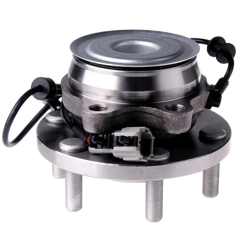 2 Pack Front Wheel Hub Bearing Assembly With ABS Sensor For Nissan Frontier 6 Lugs Fits 2013 2018 Desert Runner 4.0L And 2011 2015 LE 2.4L Direct Replacement Left And Right, front view