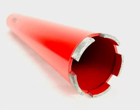 Side view of Pro Grade Heavy Duty 2.5 Inch Wet Core Drill Bit For Concrete Rebar Asphalt Brick And Masonry By BLUEROCK Tools