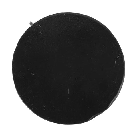 Top view of Universal Pot Lid Knob With Heat Resistant Silicone Suction Cup Easy Grip Lid Handle in black color.