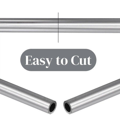 Easy to cut feature of Six Pack Round Steel Tubes 12 Inch Long Three Quarters Inch Outer Diameter 0.51 Inch Inner Diameter 0.12 Inch Wall