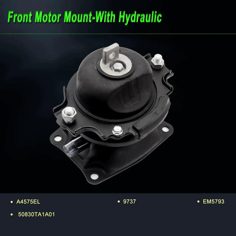Front hydraulic motor mount from Engine Motor Mount Set For 2011 Through 2016 Odyssey 3.5L Touring Elite Replacement Beefs Up Vibration