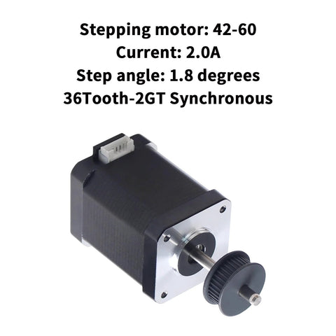Amazon FYSETC Crealty K1 Max NEMA 17 42x60mm stepper motor with belt pulley, black housing