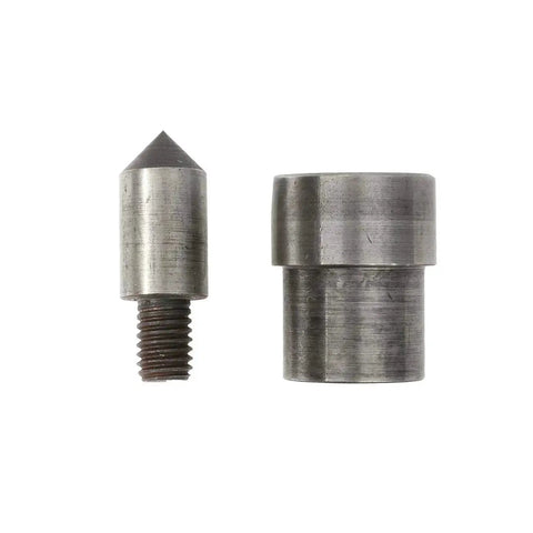 Punching Die Set for Hand Press Grommet Machine With 6mm 10mm 12mm Eyelet Hole Punch Tools, pointed die for material 1-9mm, flat head for 10mm+