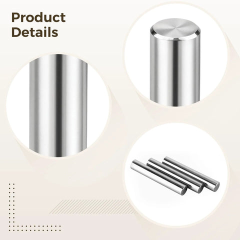 Pro Grade 72 Pack Dowel Pins 3 Mm Hardened Steel Position Pins For Engineering Projects Precision Ground Cylindrical Alignment Pins Bearing Steel Roller Locating Pins Durable And Highly Accurate