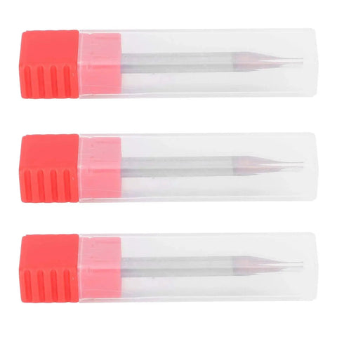 Three Piece 4 Flute CNC End Mill Set For Woodworking And Precision Engraving Pro Grade Built From Ultra Fine Cemented Carbide