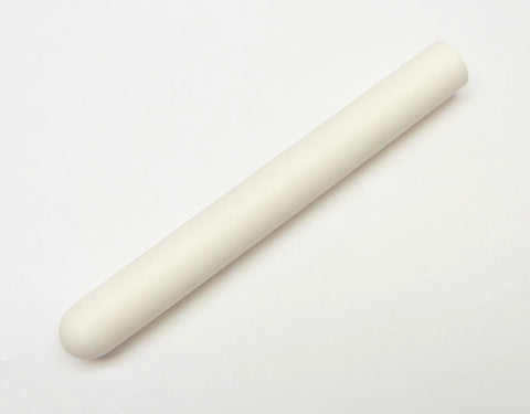 White ceramic high-temperature protection tube sheath for K-type thermocouple, 8-inch long