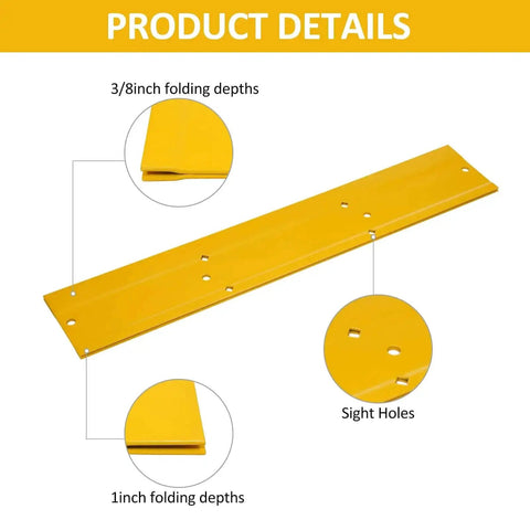 Heavy Duty 18 Inch Metal Bender Hand Tool For Sheet Metal Folding And Duct Bending Made From 16 Gauge Steel Rust Resistant details