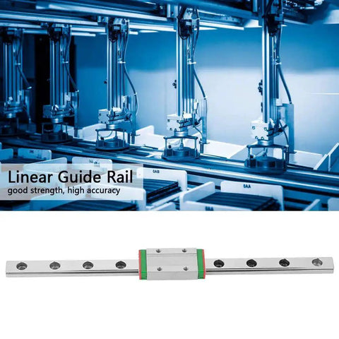 200mm Miniature Linear Rail Guide With 9mm Width And 4 Point Contact Design for CNC machines and automation systems