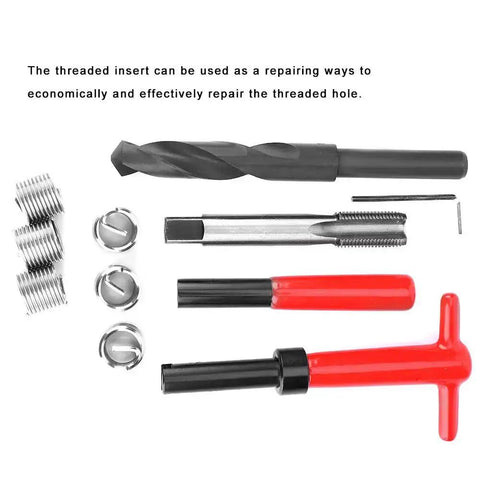 11Pcs M16x1.5 Thread Repair Kit In Stainless Steel For Helicoil Style Threaded Holes, Drill And Tap Insertion Tool Set