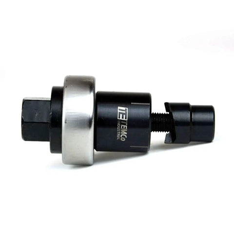Heavy Duty Pro Grade Three Quarters Inch Knockout Punch Kit With Manual Draw Stud, side view of 0.75 inch complete punch unit