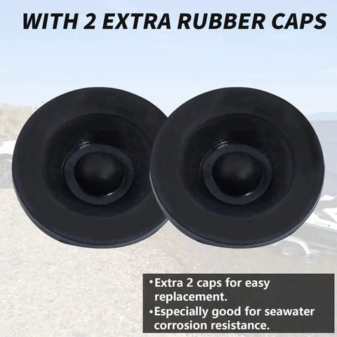 Heavy Duty Trailer Axle Dust Cap Cup Grease Cover 1.9 Inch Hub Two Pack With Extra Rubber Seals for corrosion resistance