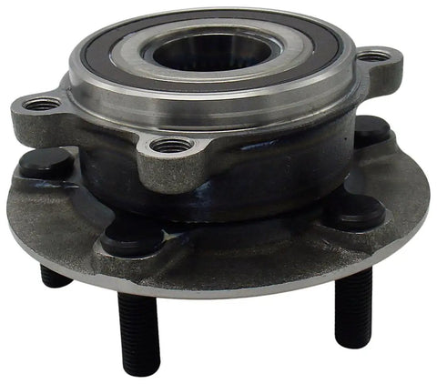 Front Wheel Bearing And Hub Assembly For Select Mazda Models, Complete Replacement with Hub and Bearing, Precision Engineered, Silver/Black