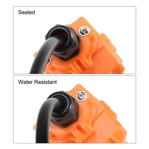 Two Hole PG16 Cable Gland Waterproof IP68 Nylon Joint With Adjustable Locknut For 4.3 To 6.1 mm Wires Ideal For Junction Boxes